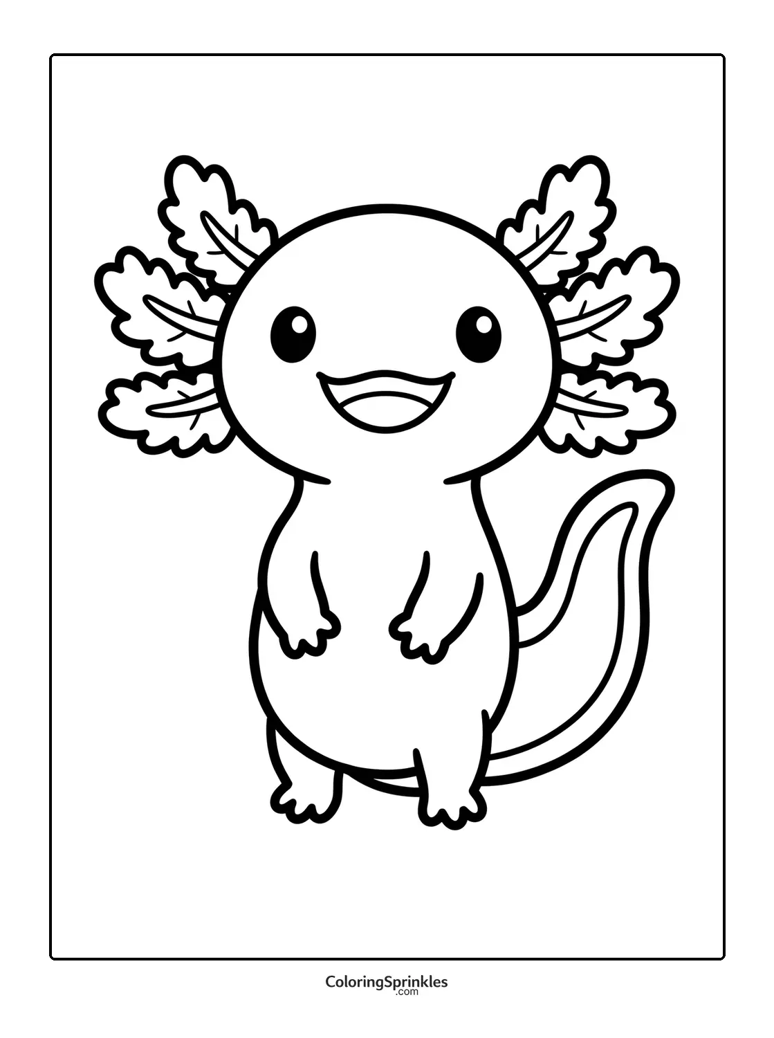 Axolotl Coloring Pages