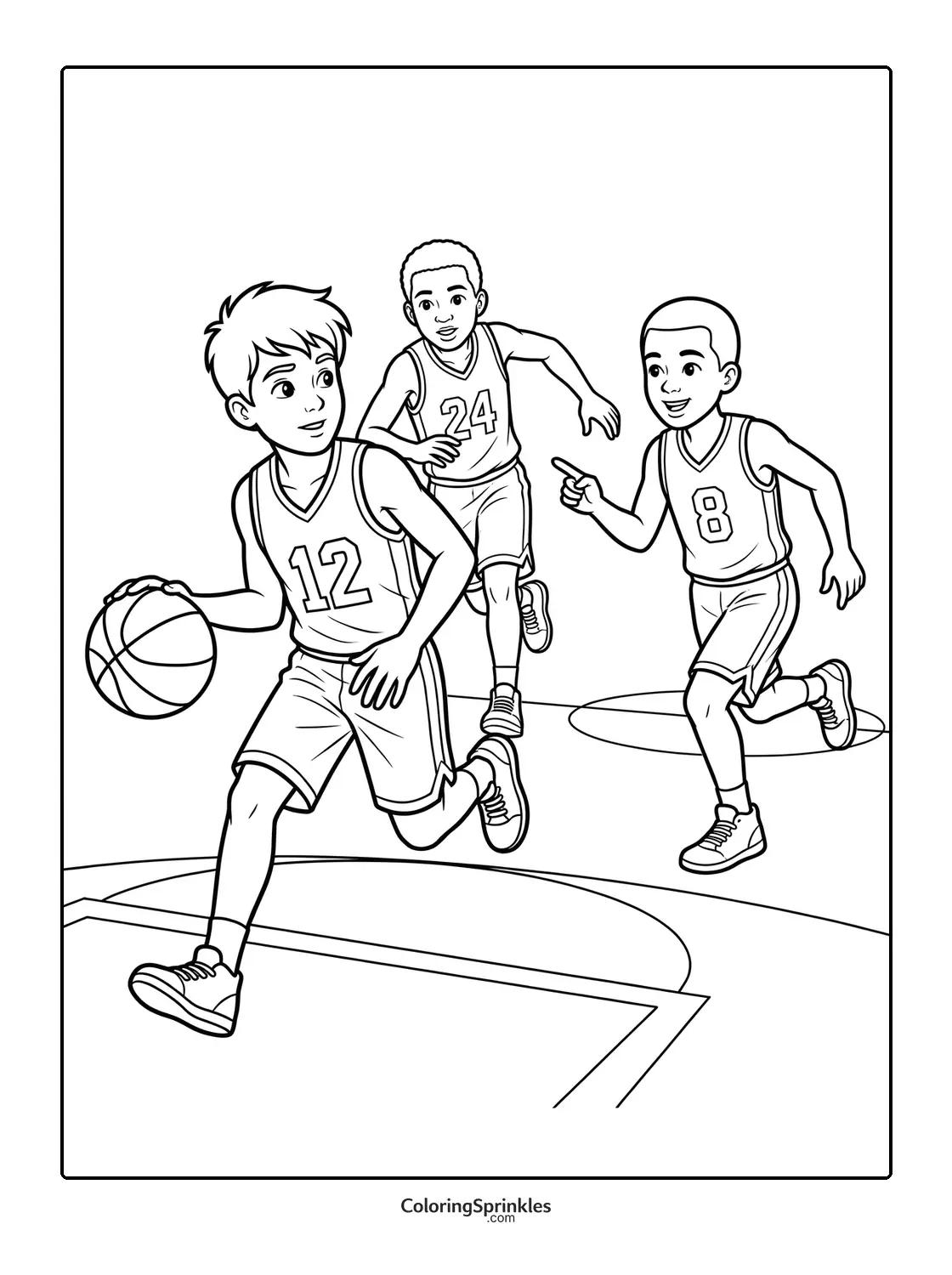 Basketball Coloring Pages