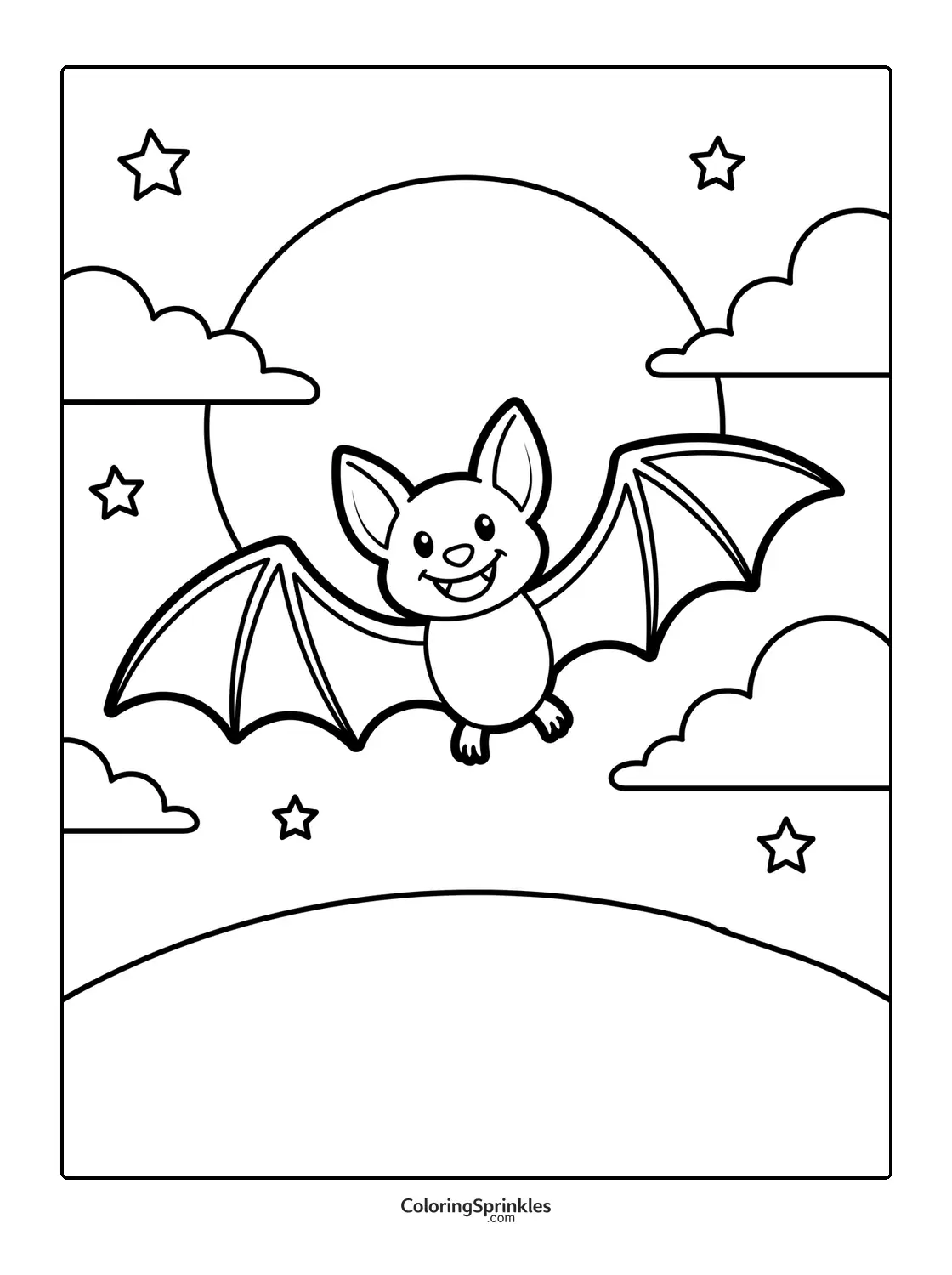 Bat Coloring Pages