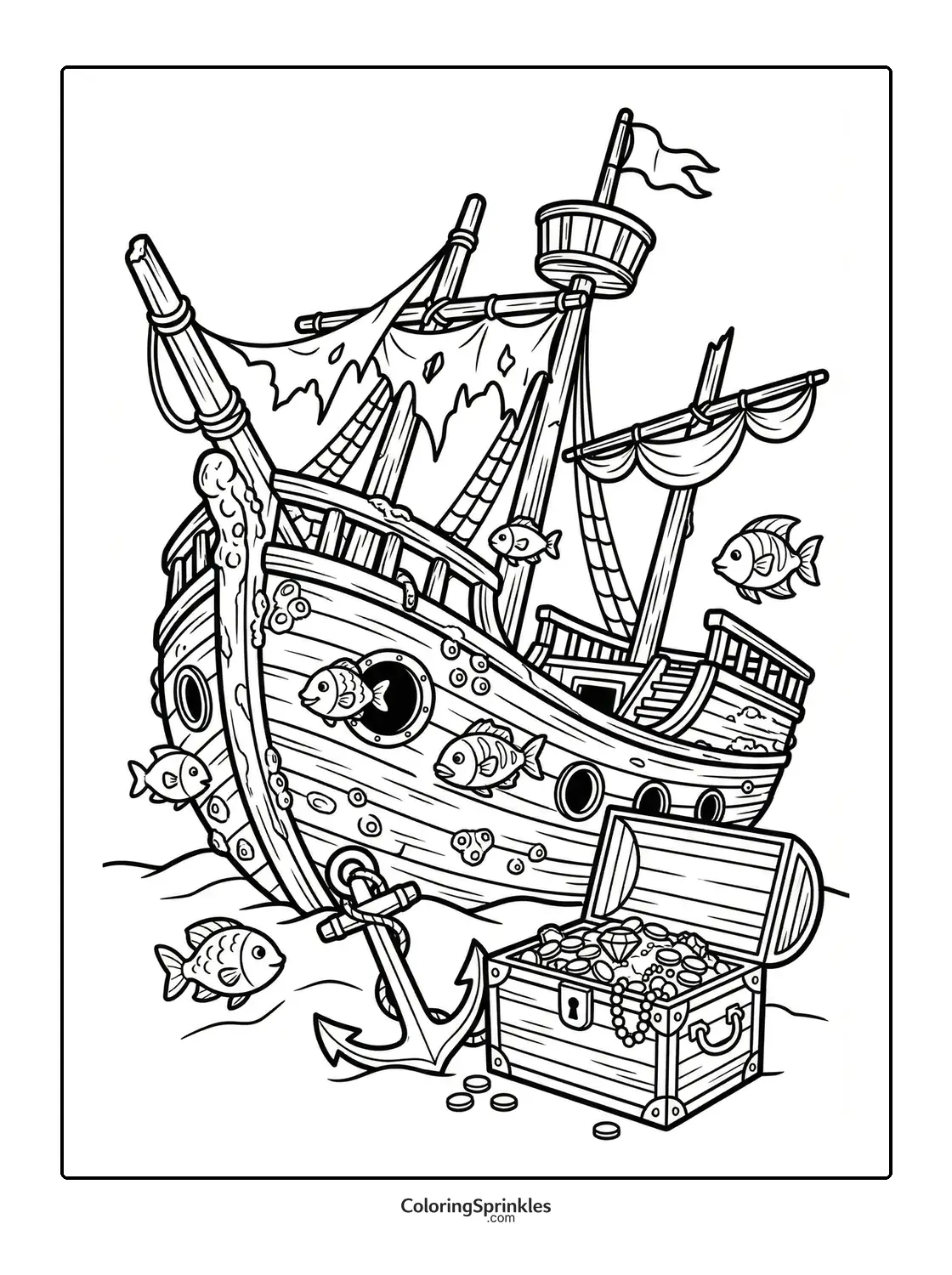 Boat Coloring Pages