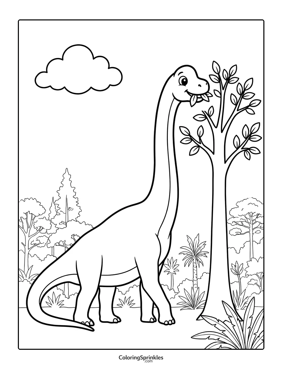Brachiosaurus Coloring Pages