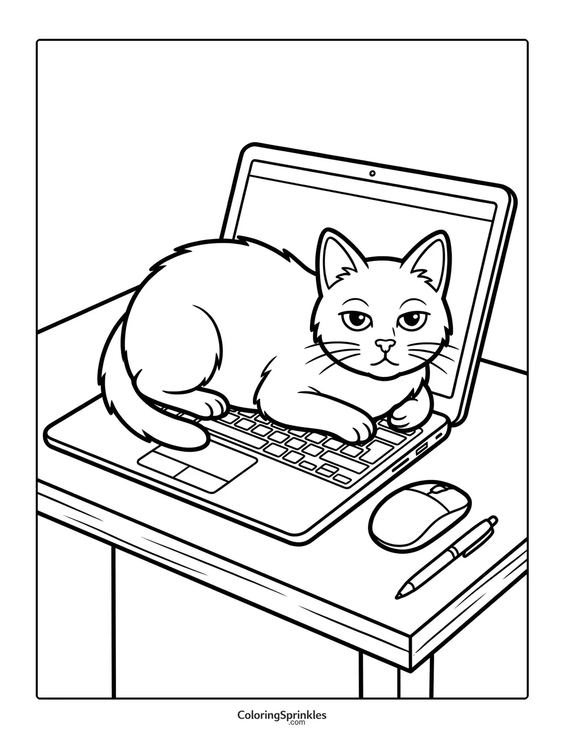 Cat Coloring Pages