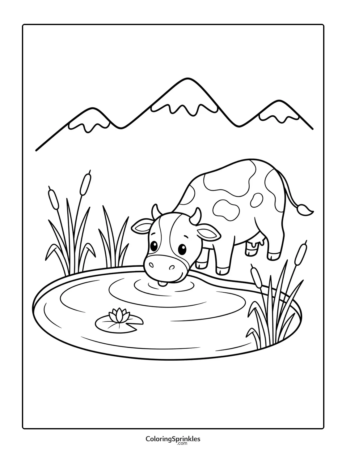 Cow Coloring Pages