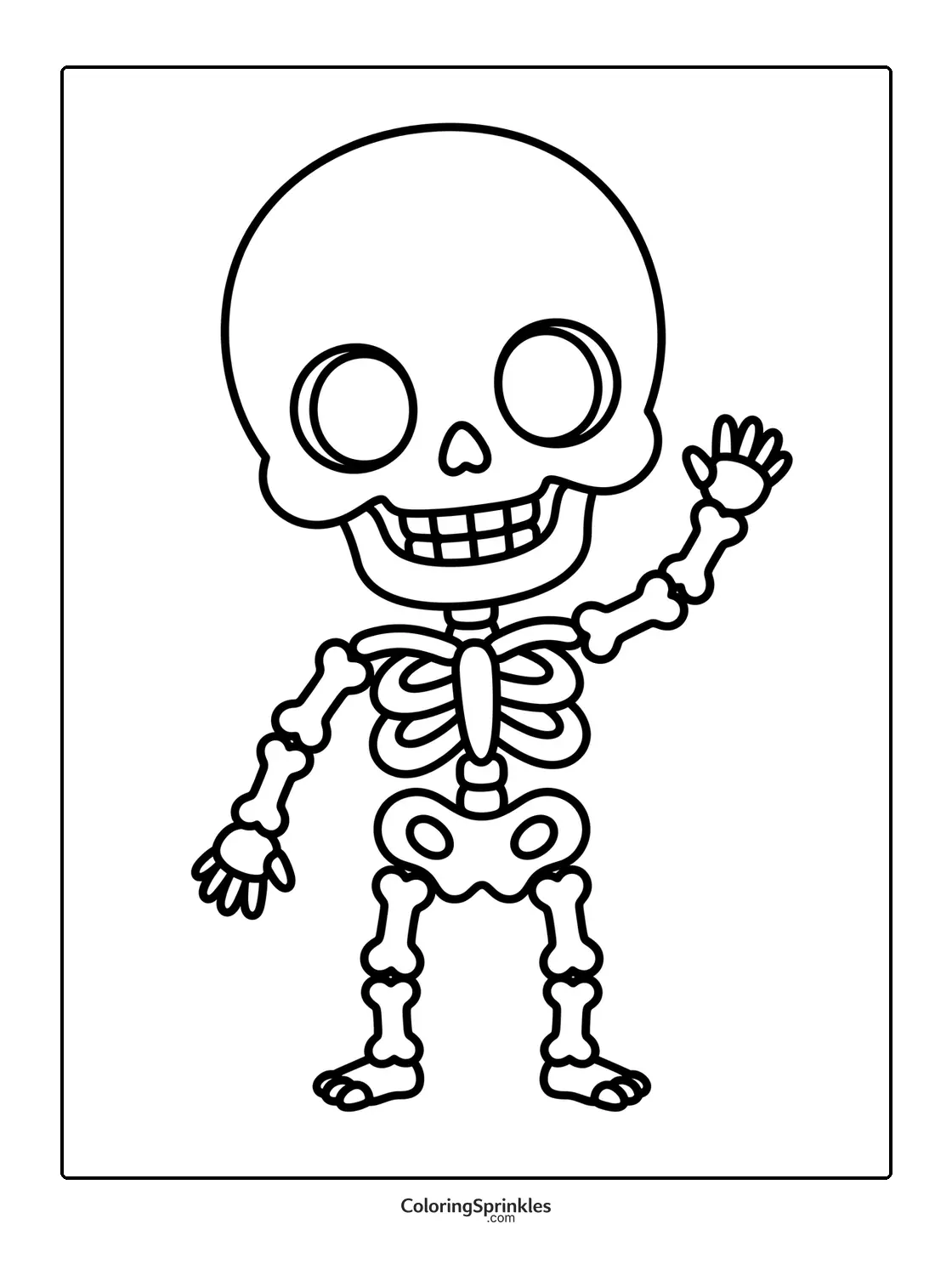 Skeleton Coloring Pages