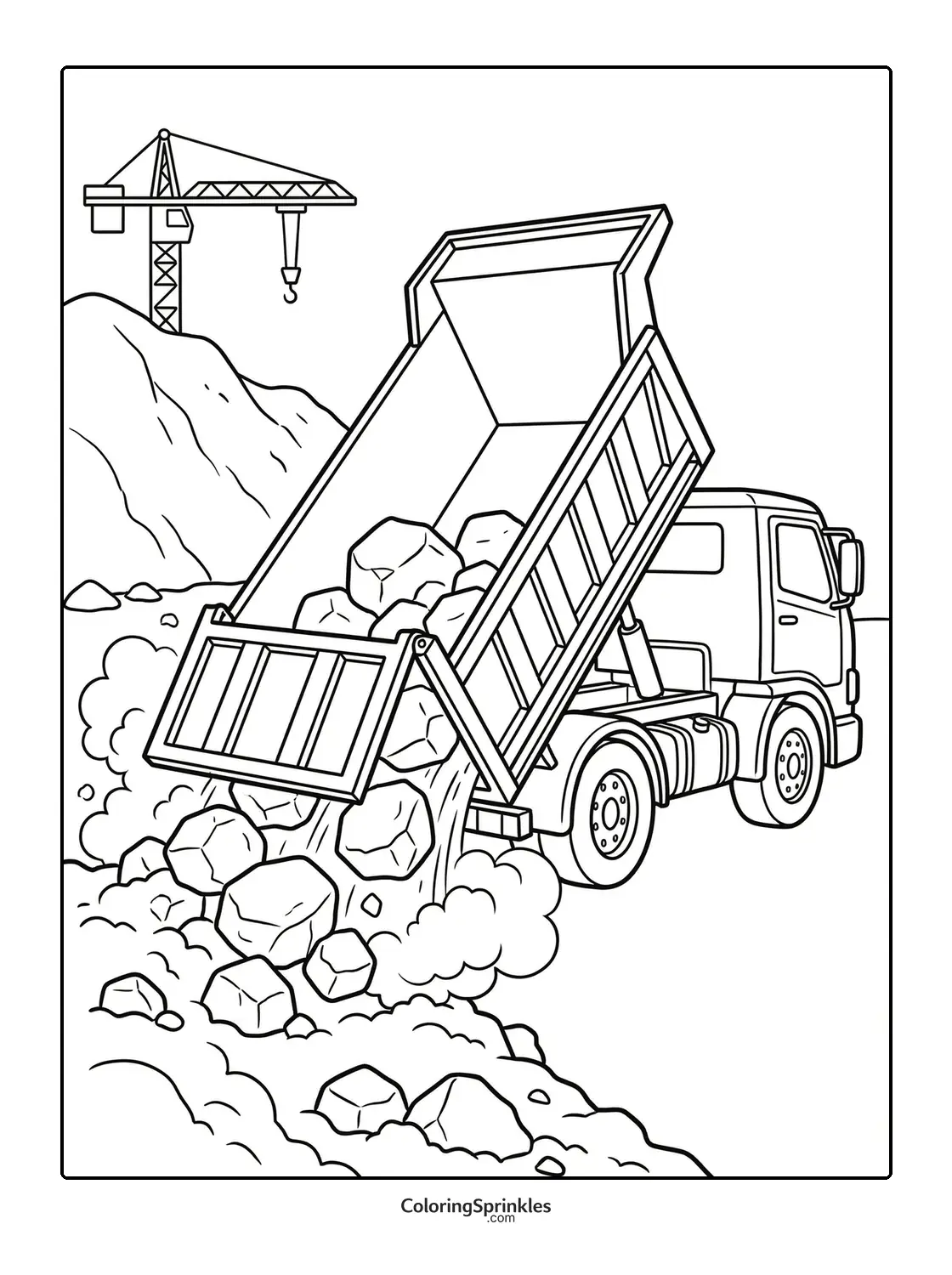 Dump Truck Coloring Pages