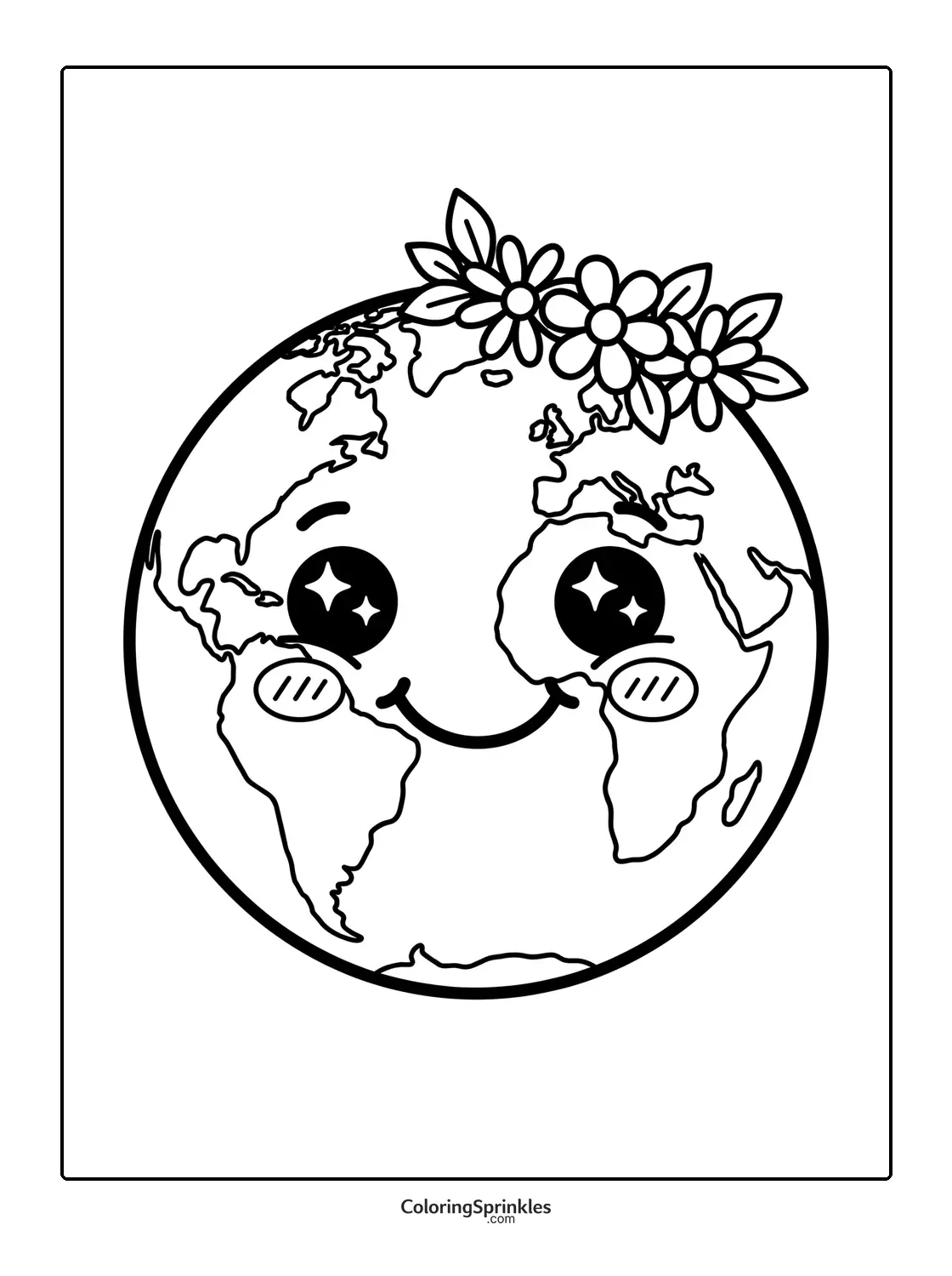 Earth Coloring Pages