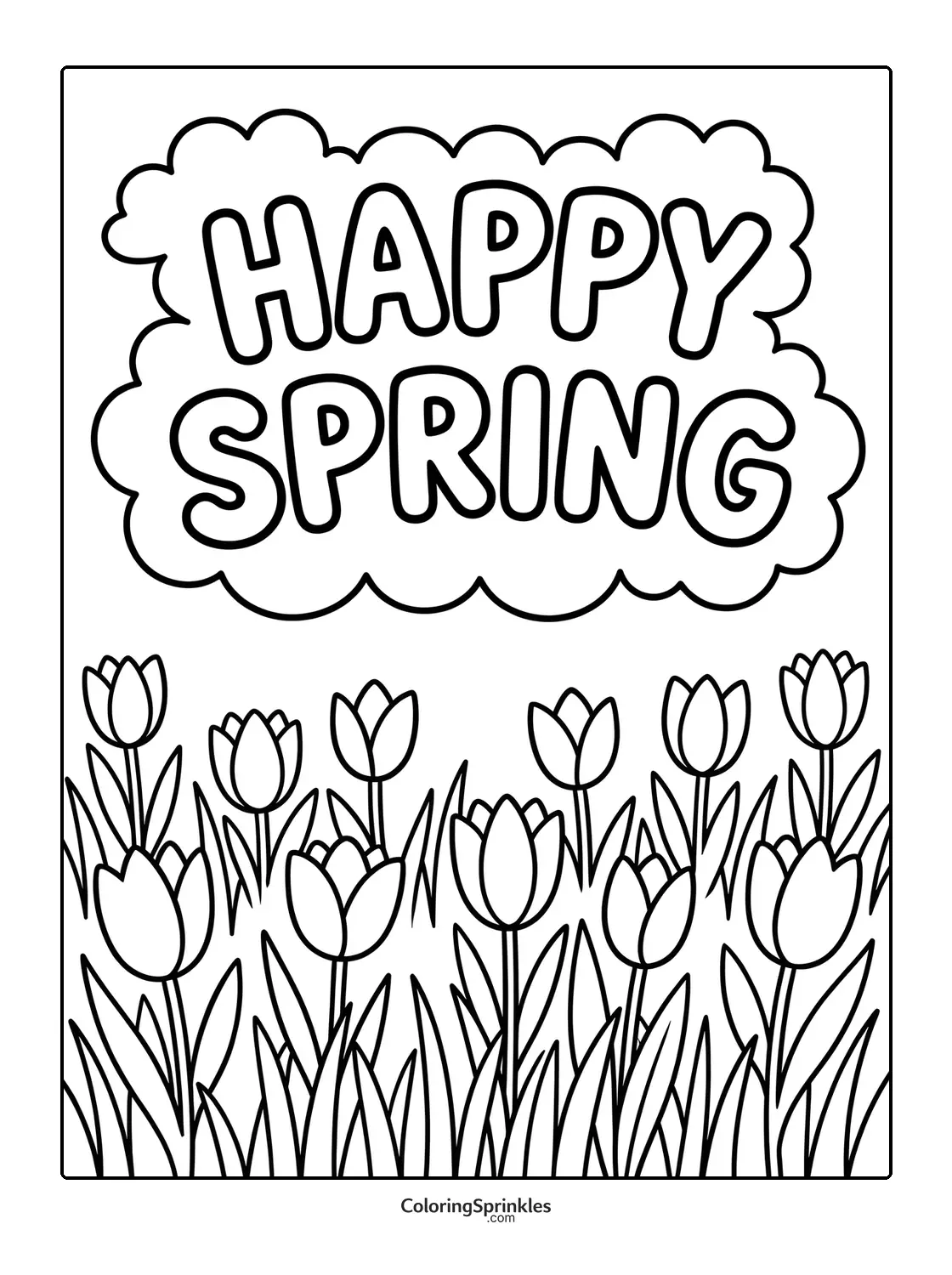 Spring Coloring Pages