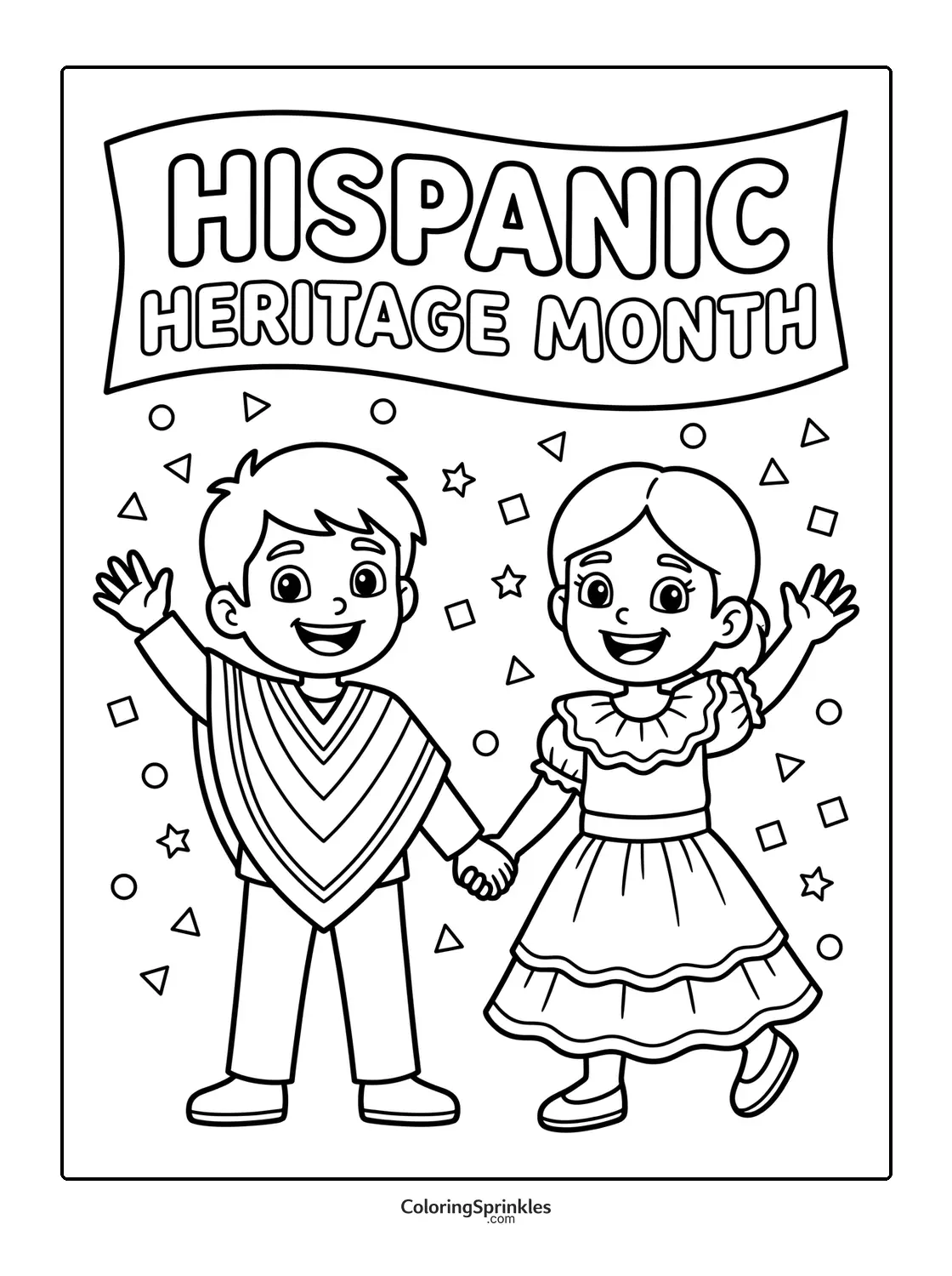 Hispanic Heritage Month Coloring Pages Hispanic Heritage Month Coloring Pages for Kids