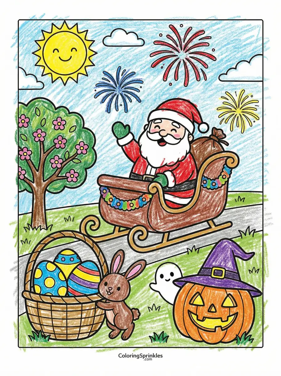 Holiday Coloring Pages for Kids