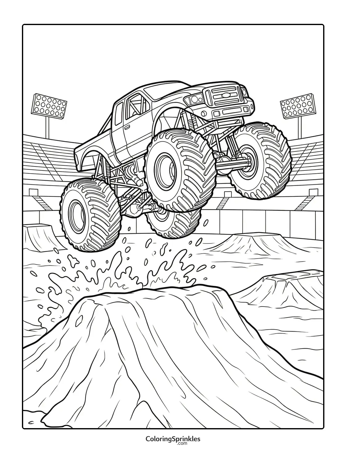Monster Truck Coloring Pages