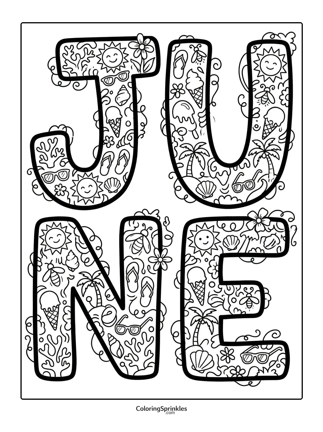 June Coloring Pages (41 Free Printable PDFs)