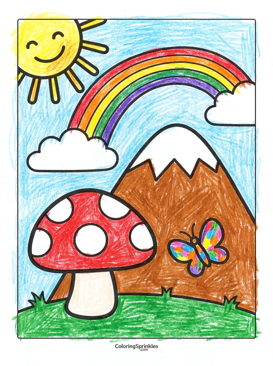 Nature Coloring Pages for Kids