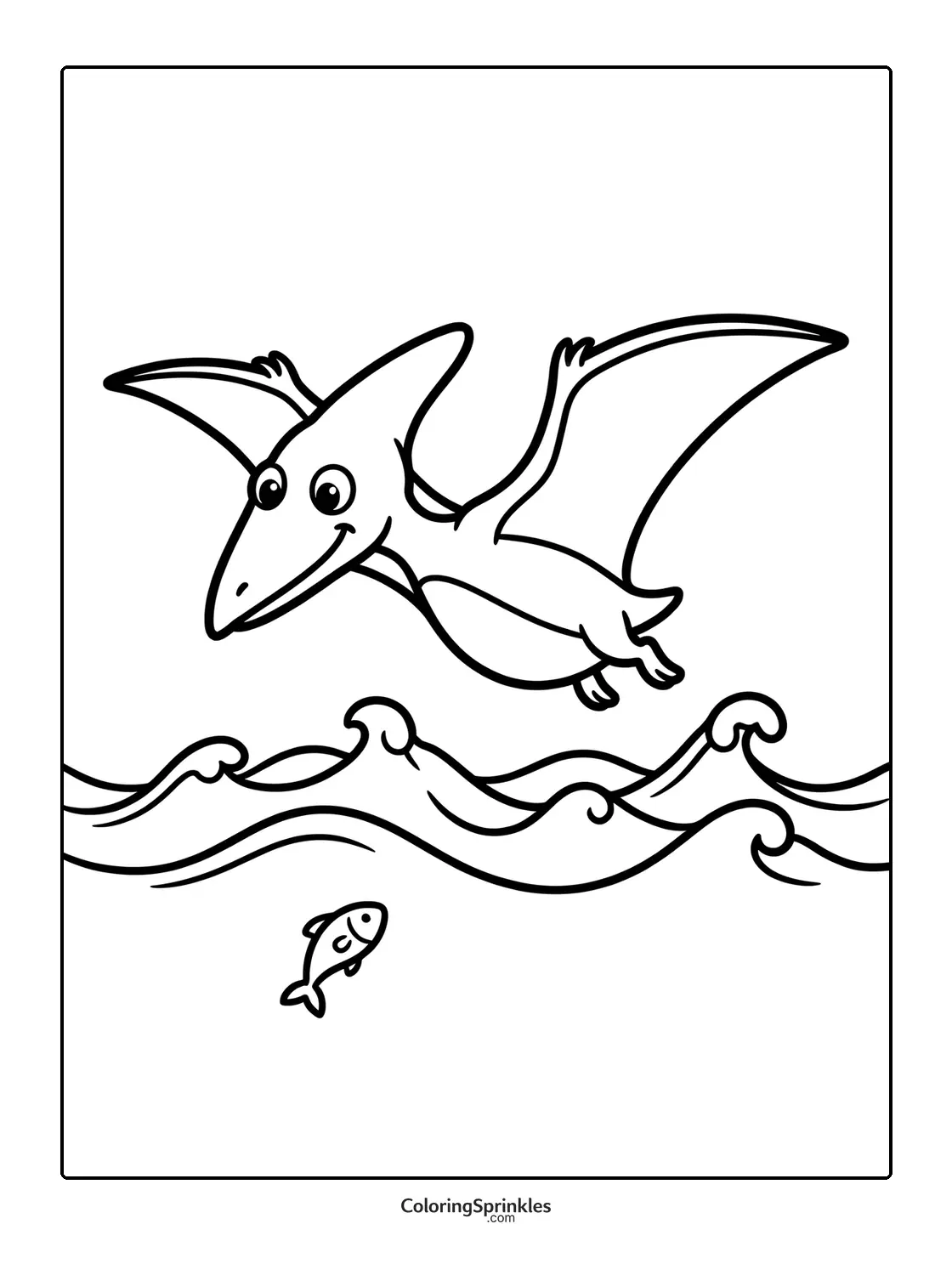 Pterodactyl Coloring Pages
