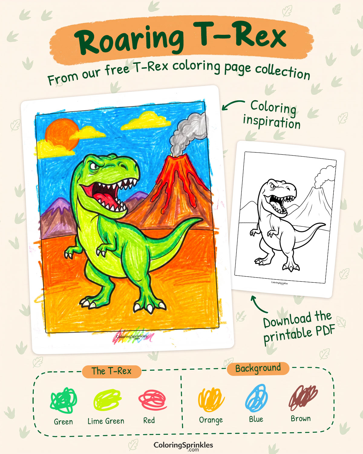 Roaring T-Rex Coloring Page Inspiration