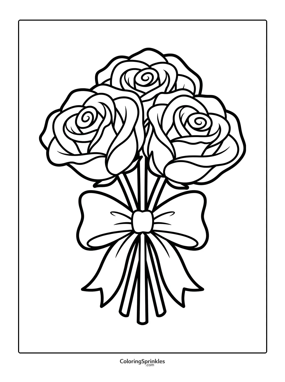 Rose Coloring Pages