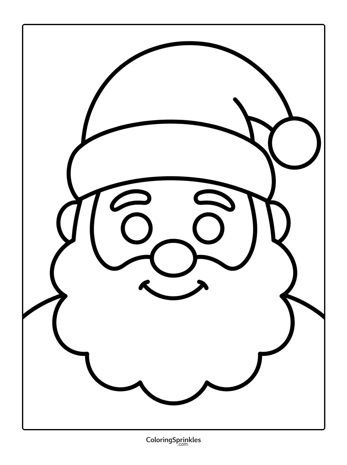 Easy Christmas Coloring Pages
