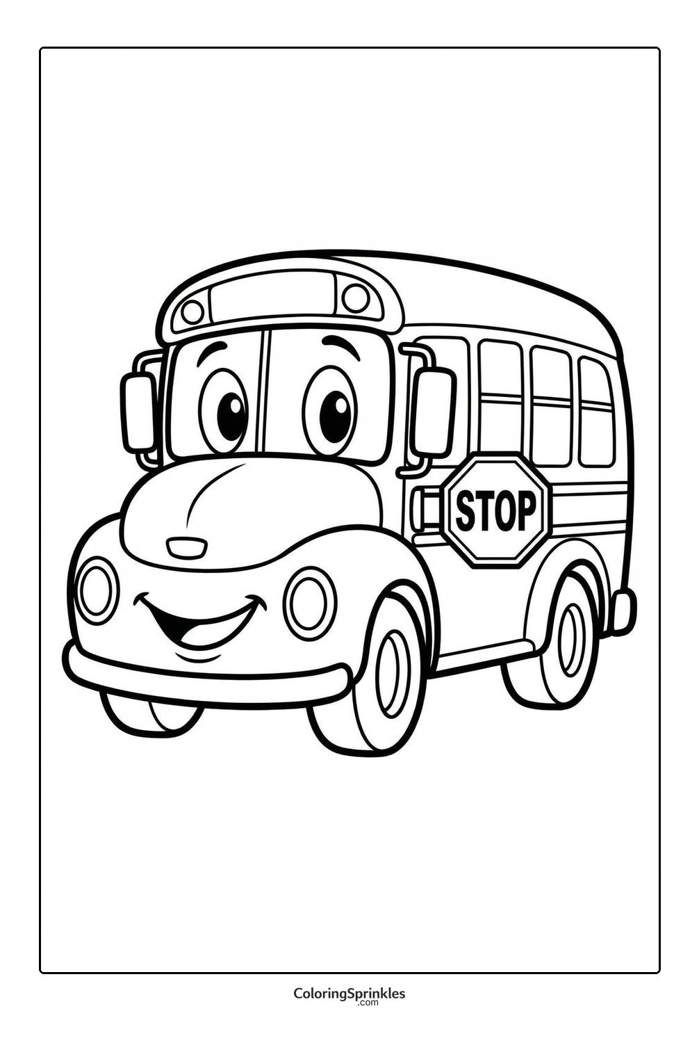 Bus Coloring Pages