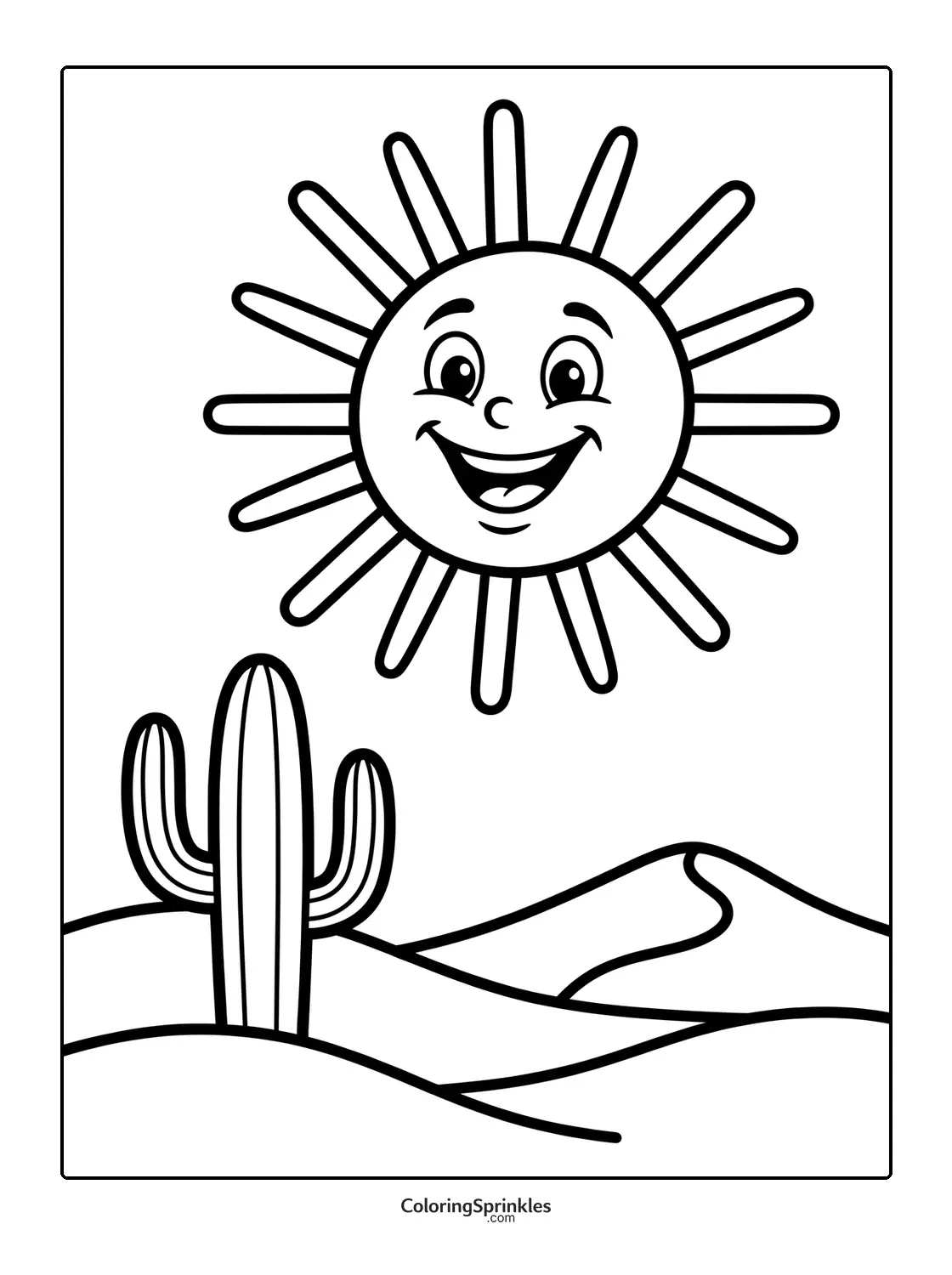 Sun Coloring Pages