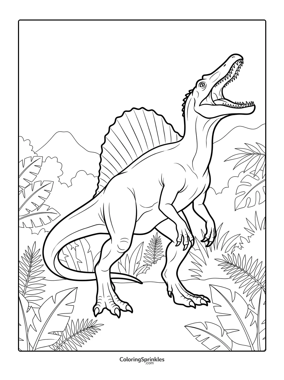 Spinosaurus Coloring Pages