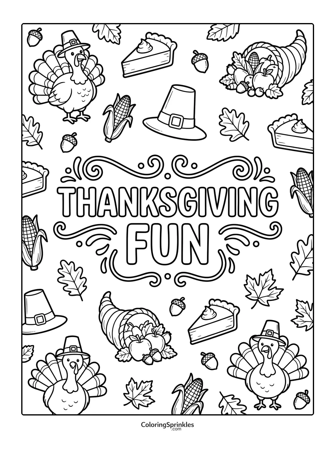 Thanksgiving Coloring Pages Thanksgiving Coloring Pages for Kids and All Ages