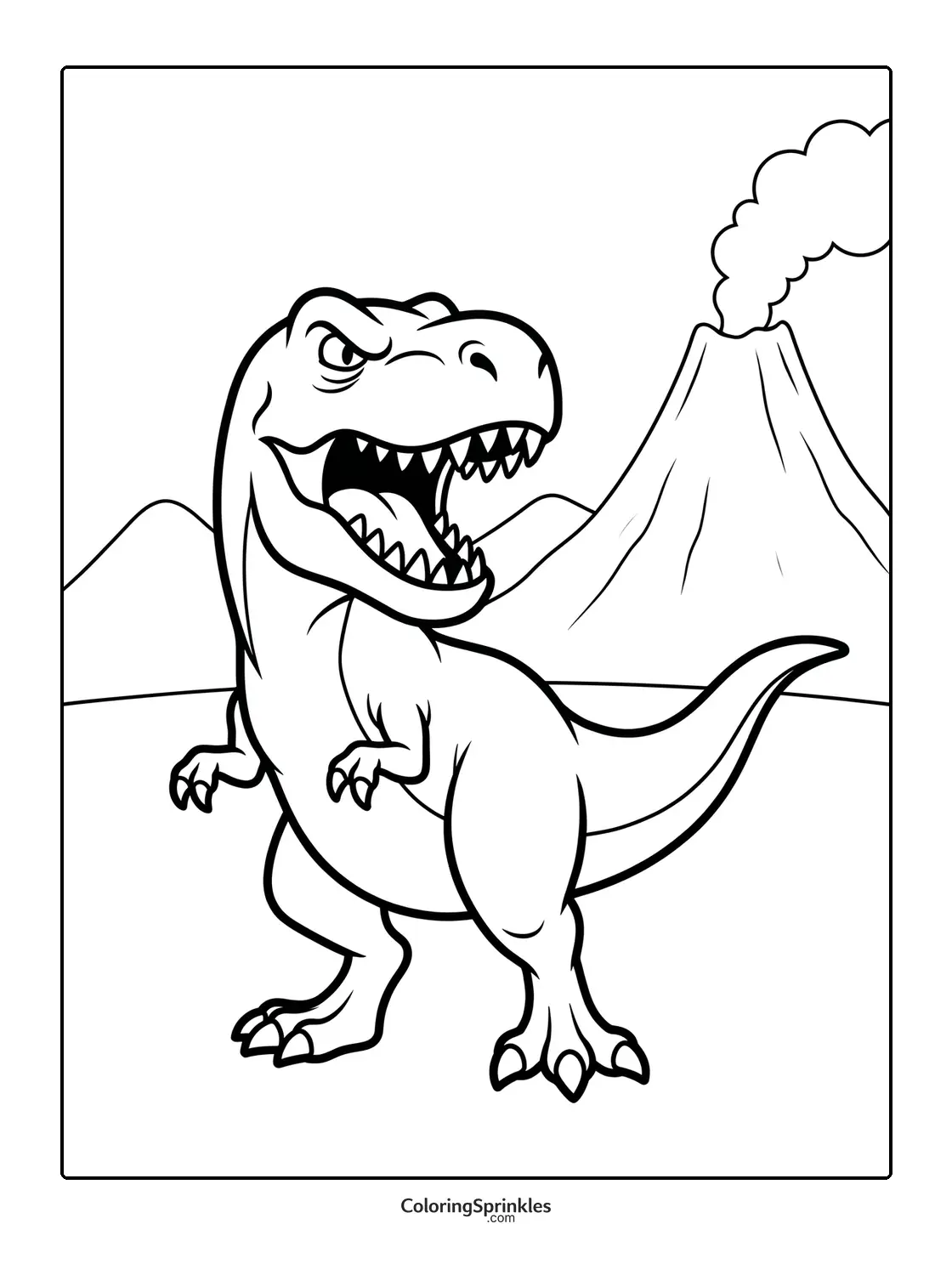 T-Rex Coloring Pages