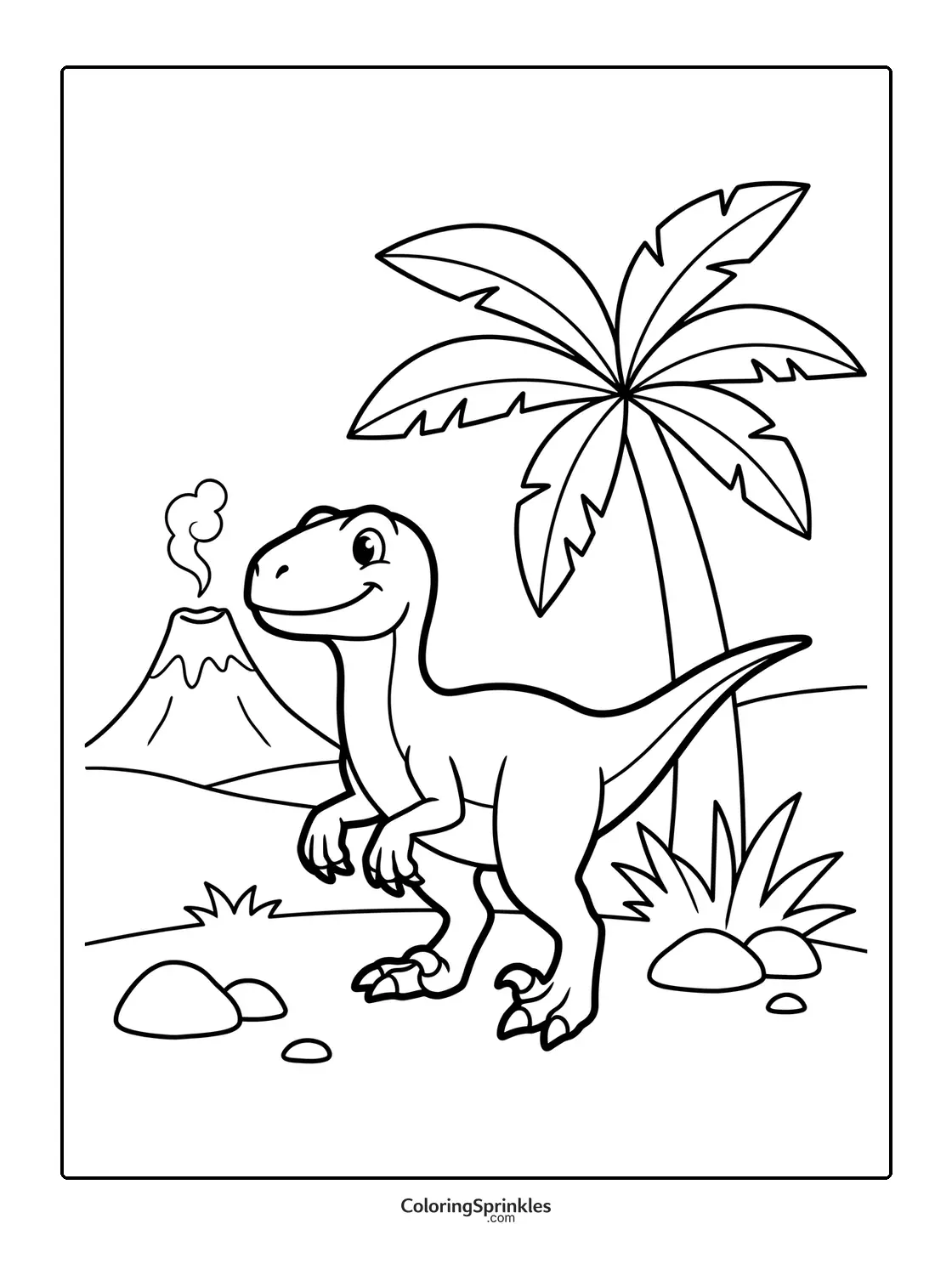 Velociraptor Coloring Pages